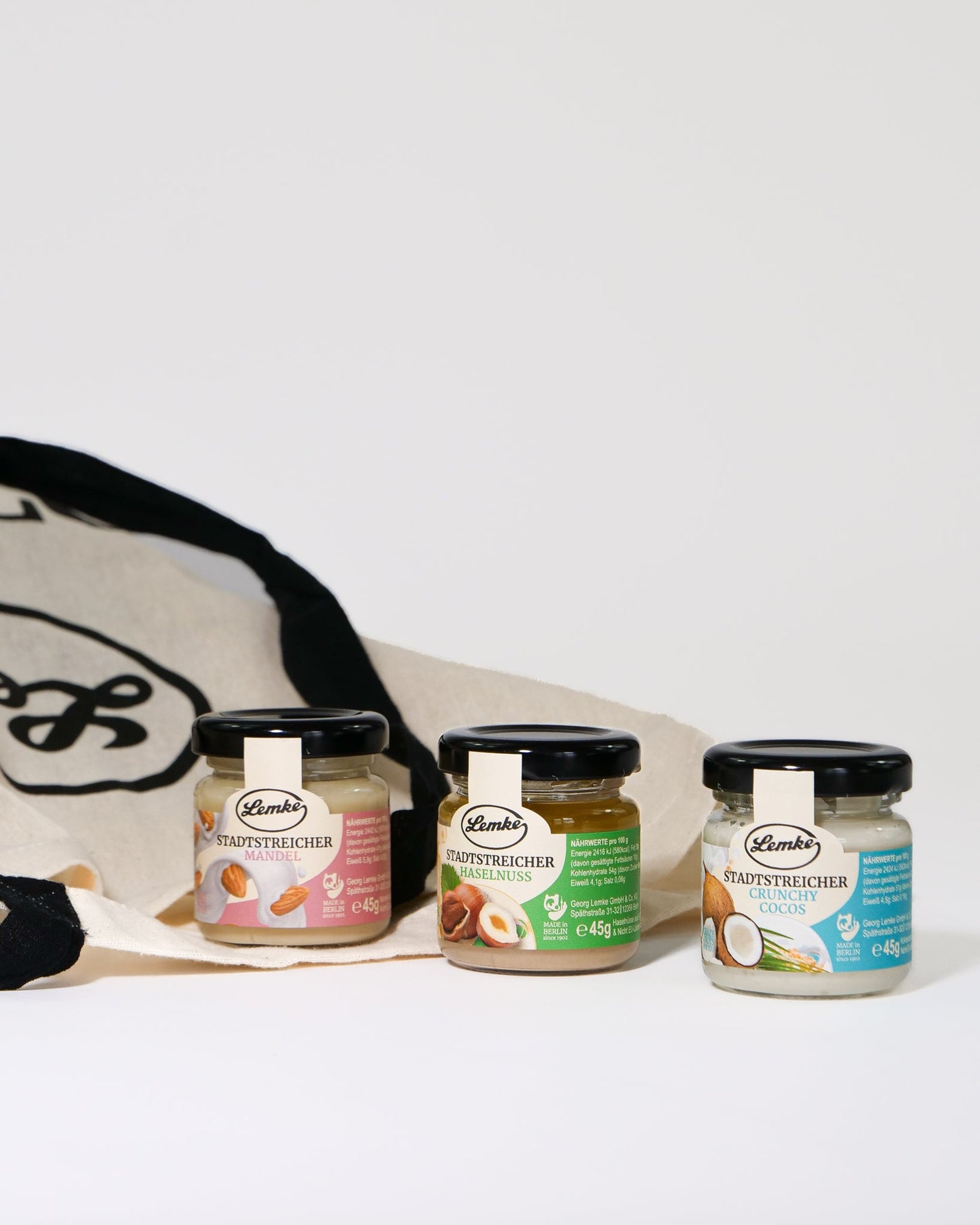 Cremă de migdale Lemke Little City Wanderer - Conținut 125 g Migdale 29,5%