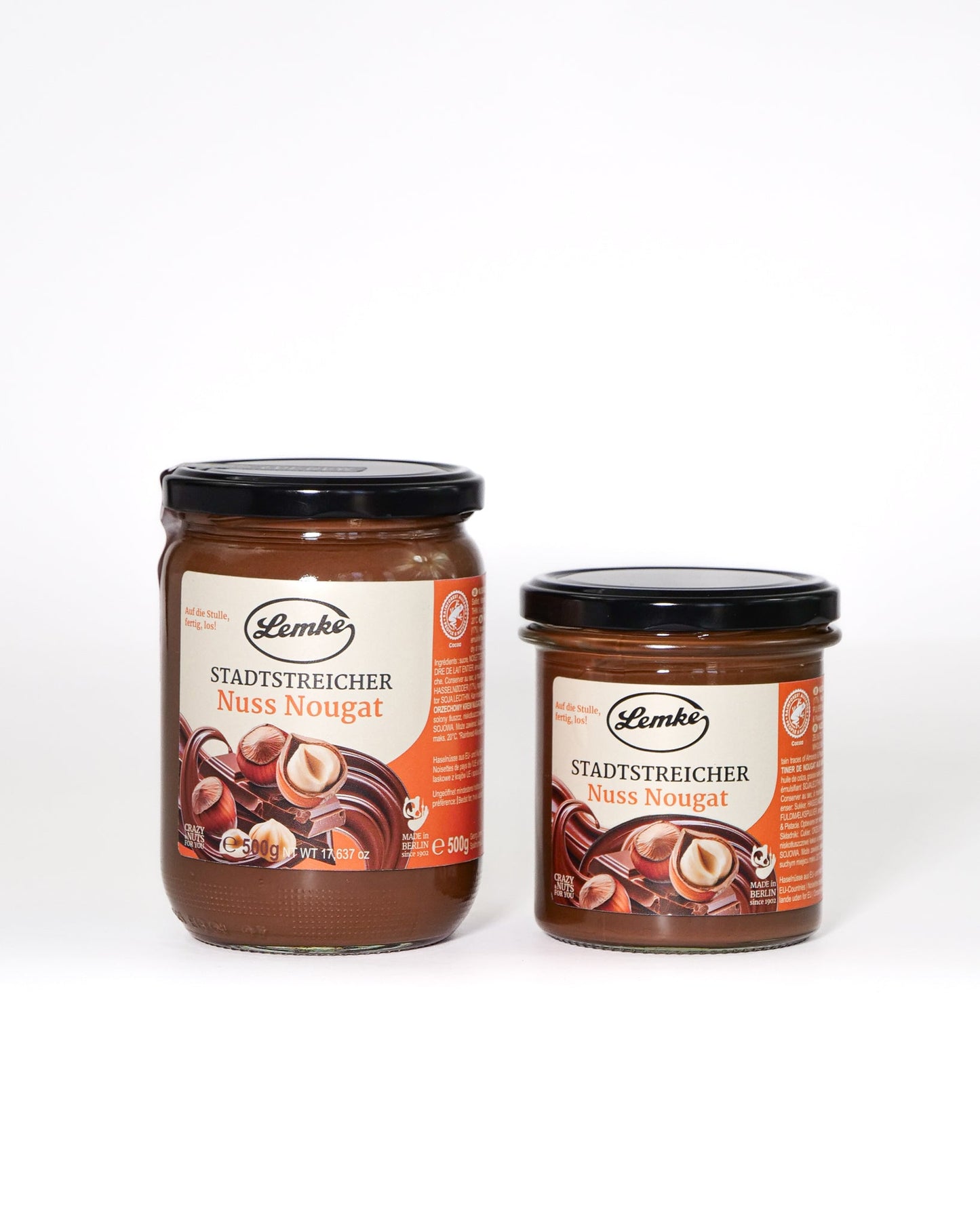 Cremă dulce tartinabilă City Stroller cu alune și nuga - 500 g, 17% alune, cremoasă