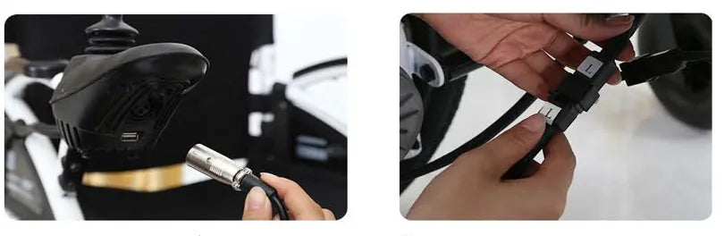 Elektrorollstuhl 250 W faltbar – 6 km/h, 20 km Reichweite & Begleitsteuerung