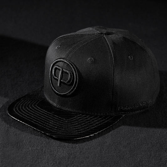 Snapback Cap - Black & Black Carbon