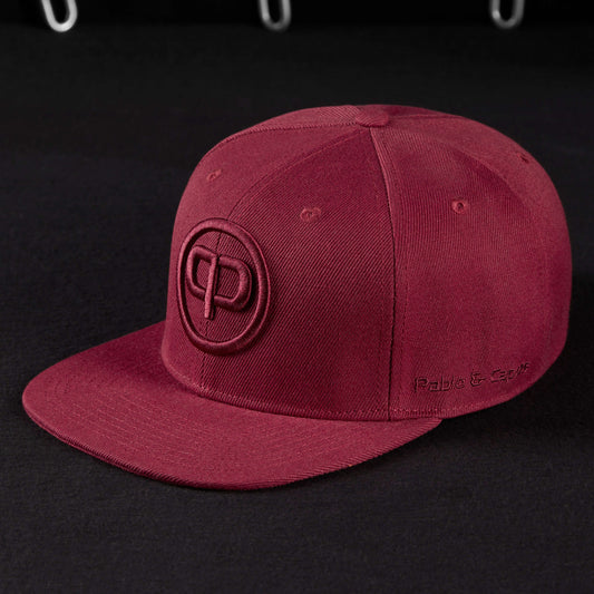 Snapback Cap - Burgundy & Burgundy