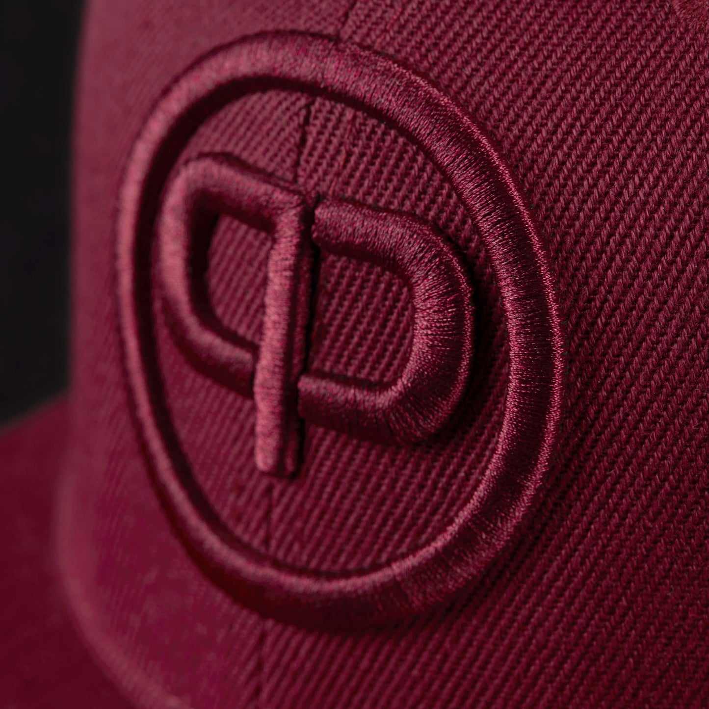 Snapback Cap - Burgundy & Burgundy