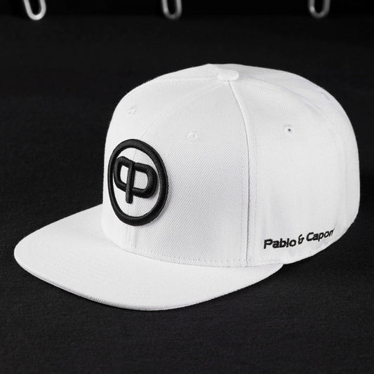 Snapback Cap - White & Black
