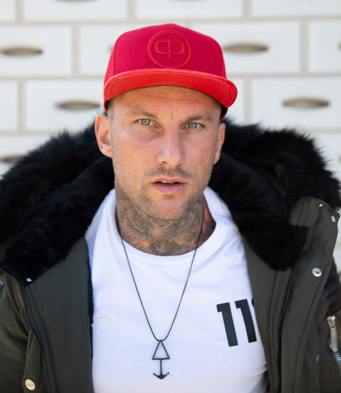 Snapback Cap - Red & Red