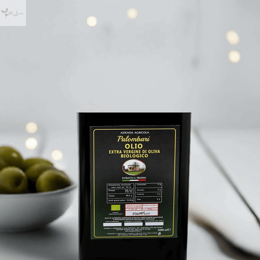 Ulei de măsline extravirgin premium organic Palombari - Calitate înaltă - Capacitate 0,5 l, Dimensiuni 6 x 23 cm