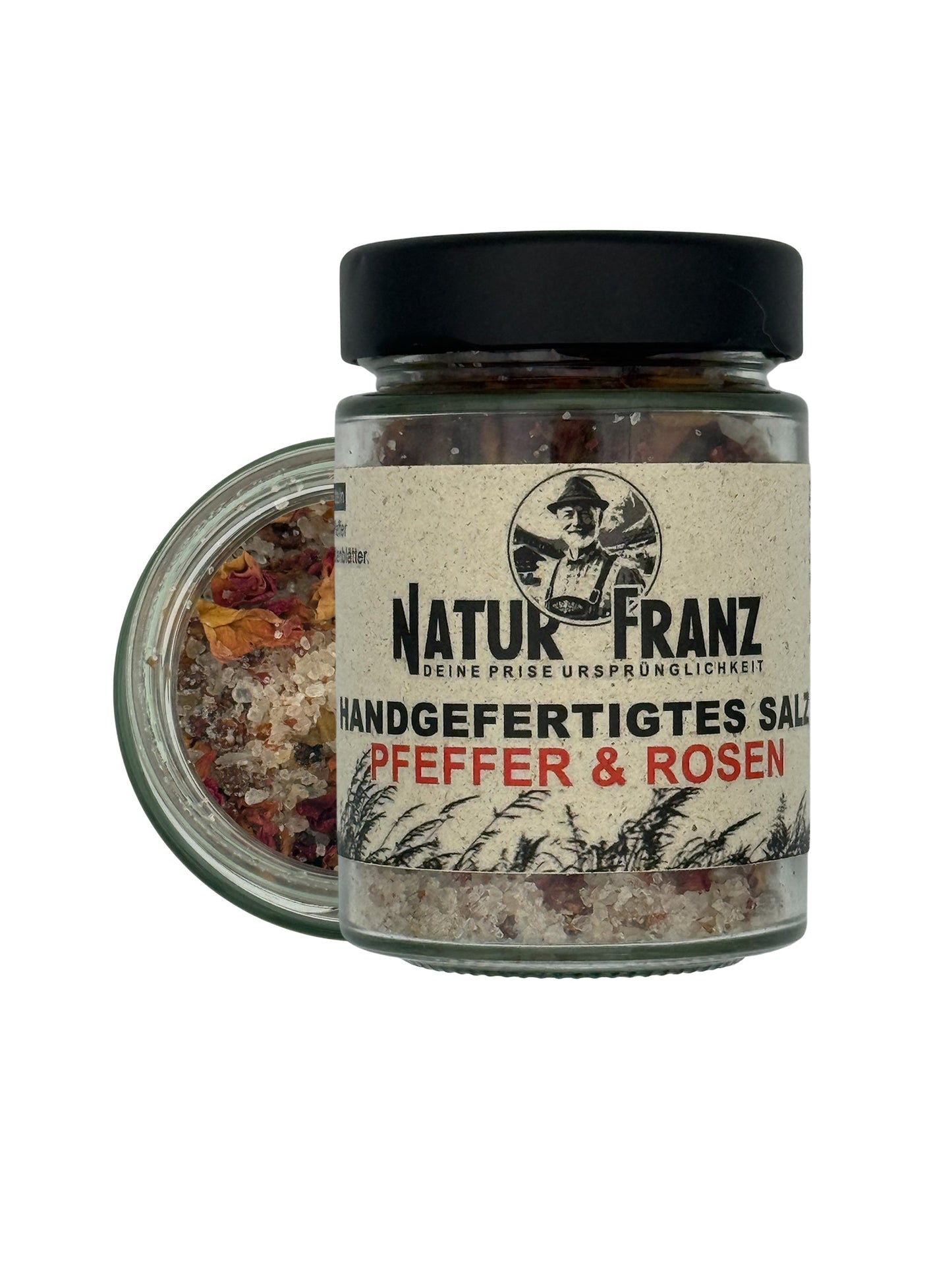 Piper și trandafir Piper roz ușor cu petale de trandafir - Conținut 50 g, Dimensiune 4 x 4 cm