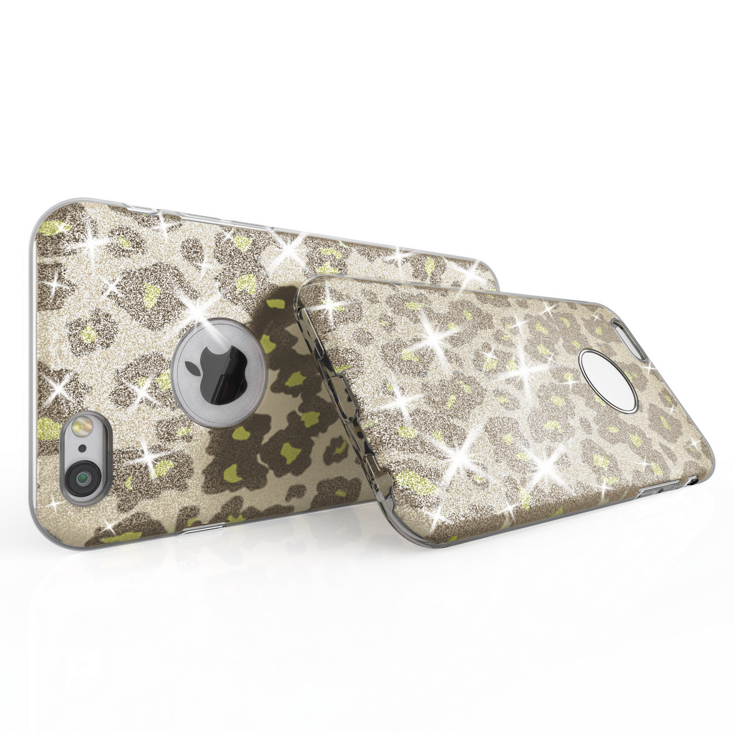 NALIA IPhone 6 6S Hülle Glitzer Leopard - Größe Passend Für IPhone 6/6S, Material Silikon TPU, Dünn