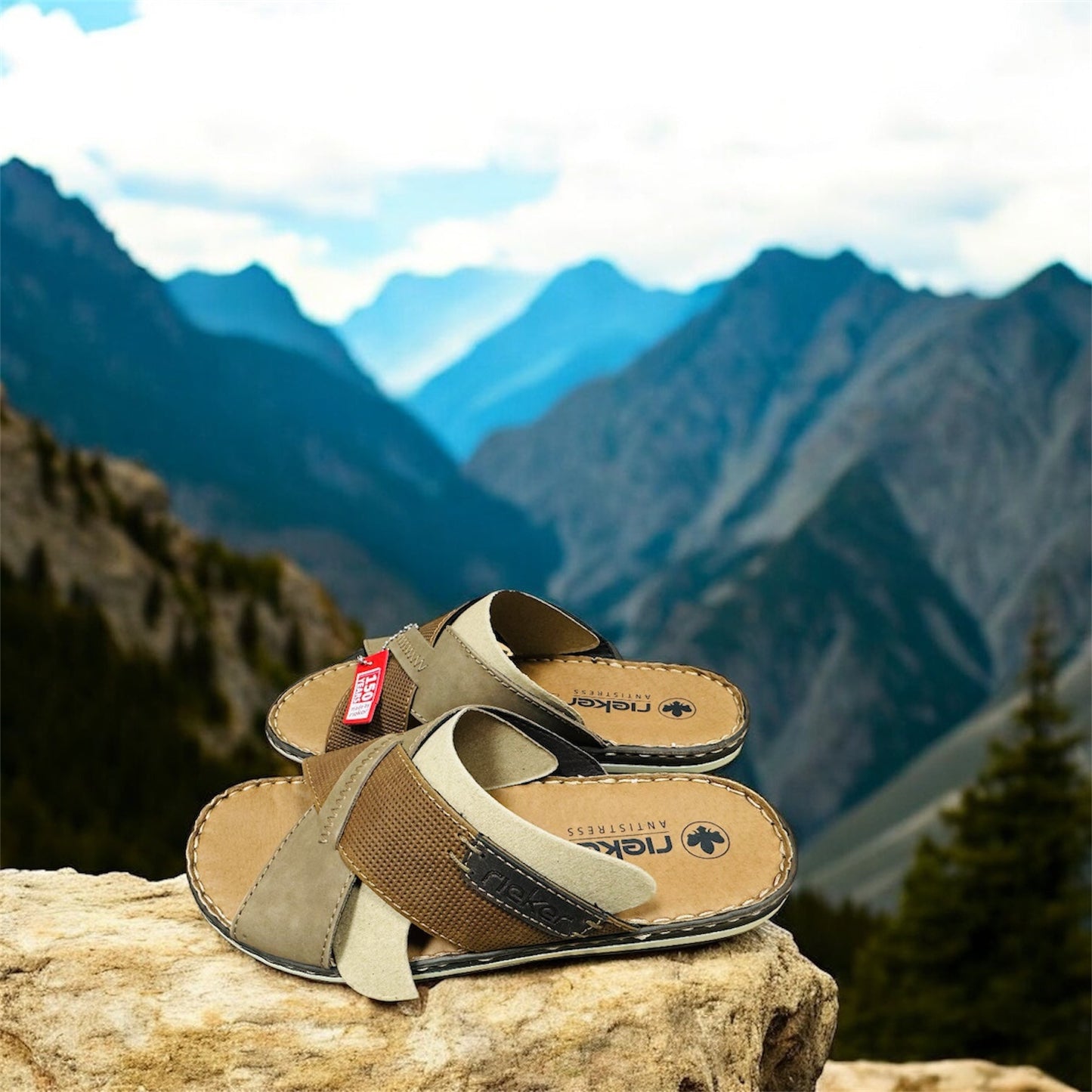 Rieker Herren Pantoletten