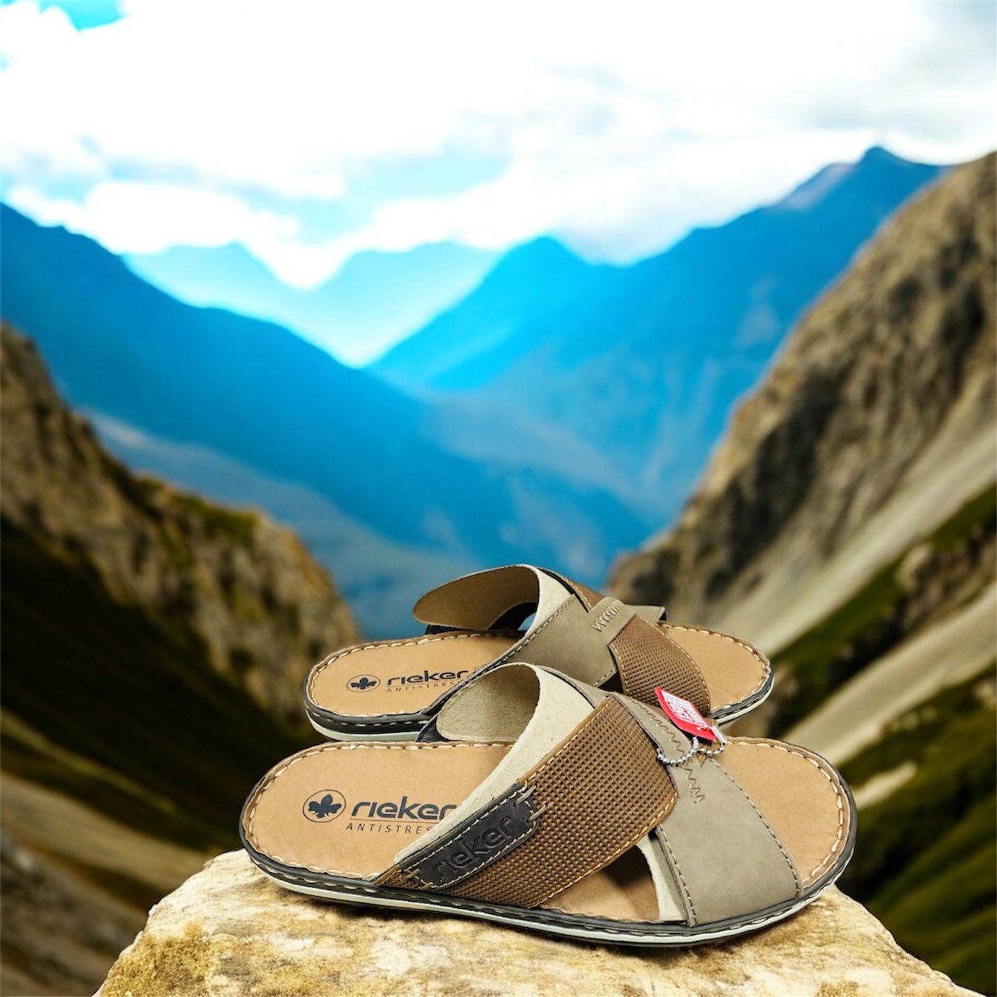 Rieker Herren Pantoletten