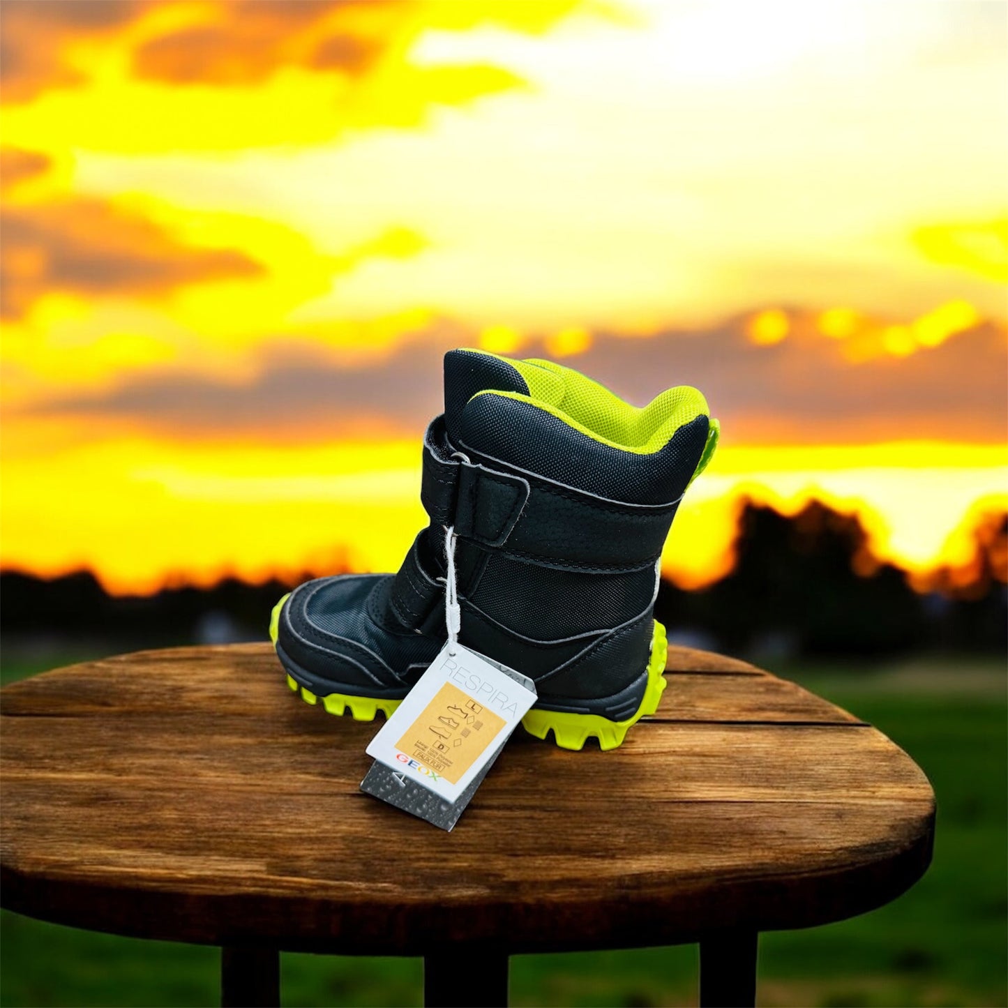 Geox HIMALAYA BB ABX C - NYL+DBK Ghete pentru copii negre