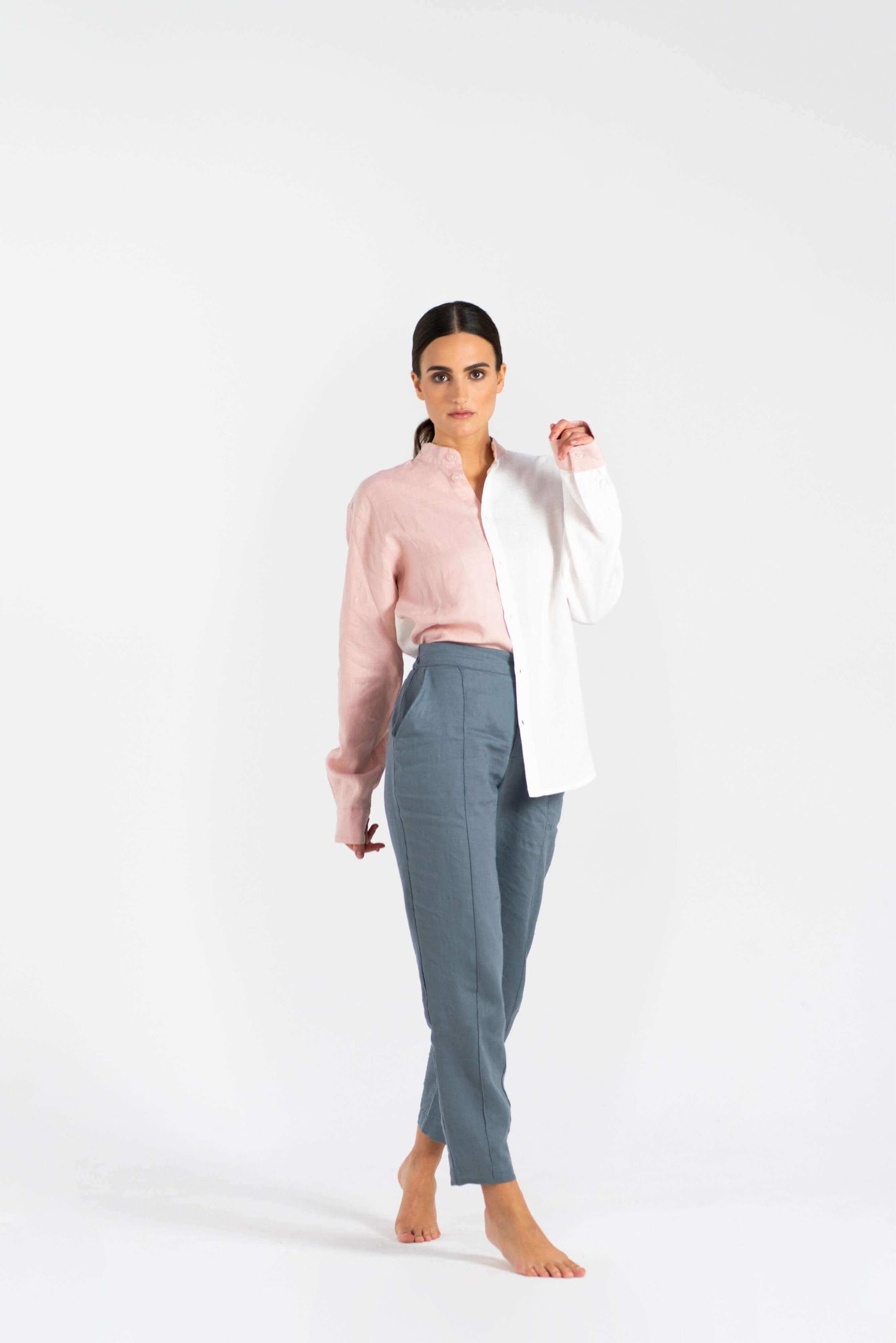 Podwójna koszula lniana