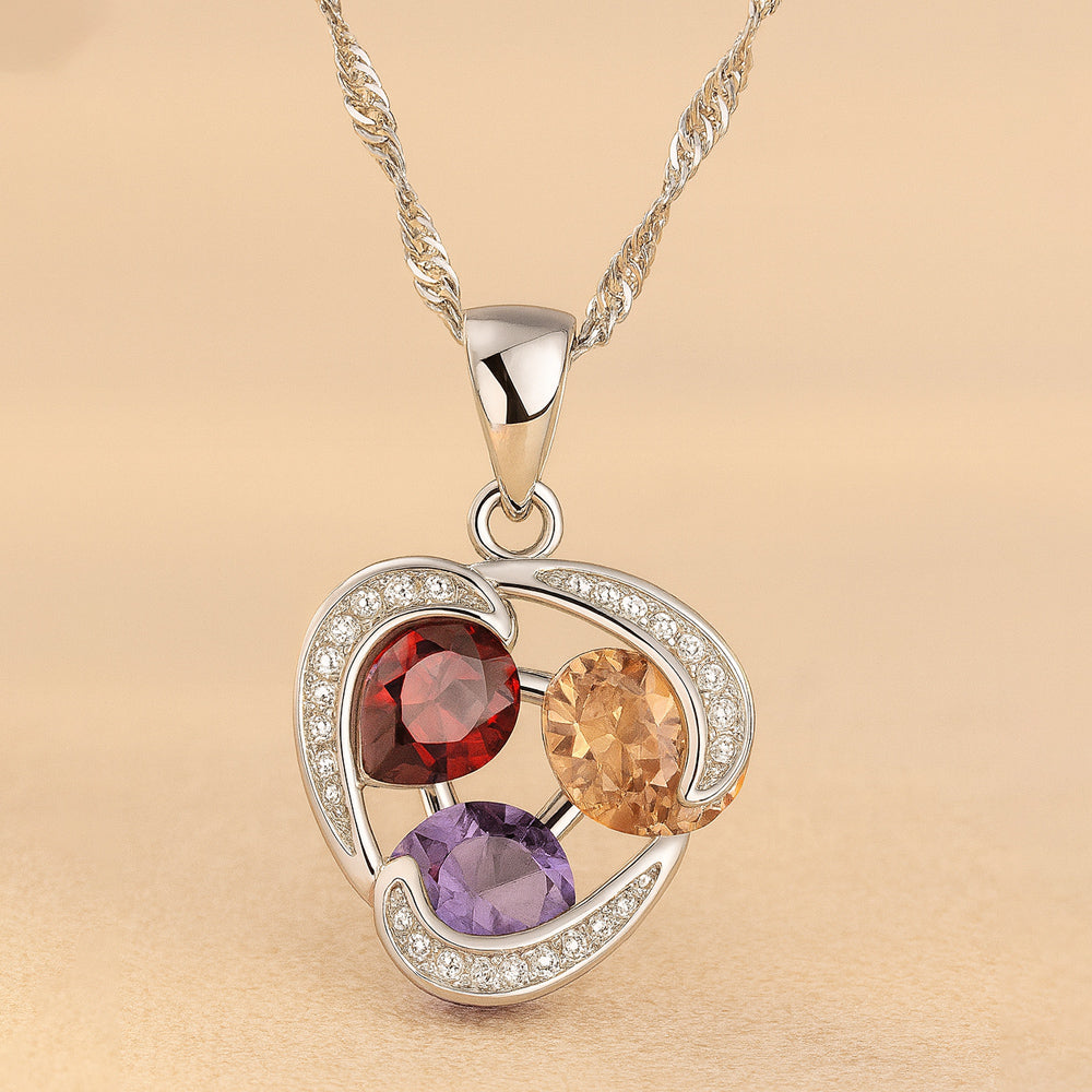 Rainbow Diamonds Schmuckset Silber 925 - Länge 45 Zentimeter, 3-Teilig