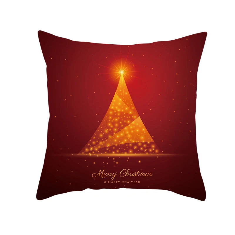Christmas Pillow Case Christmas Santa Claus Elk Pillow Case Cover Merry Christmas Decorative Pillowcases Party Pillow Case