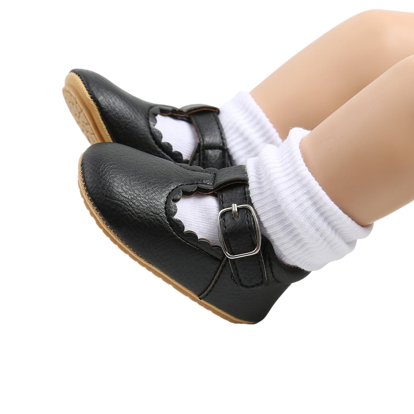 Säugling Mädchen Anti Rutsch Leder Schuhe 2025 - Laufen Dekoration Rüschen Saum - Geburtstag Geschenk Sneaker Leopard Einfarbig 0-18M