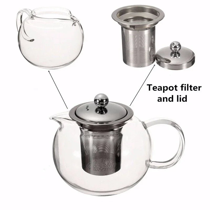 High Quality Heat Resistant Glass Tea Pot Pu Erh Teapot for Tea Set Infuser Teapot With Strainer Gaiwan Kettle Pots Teapots Puer