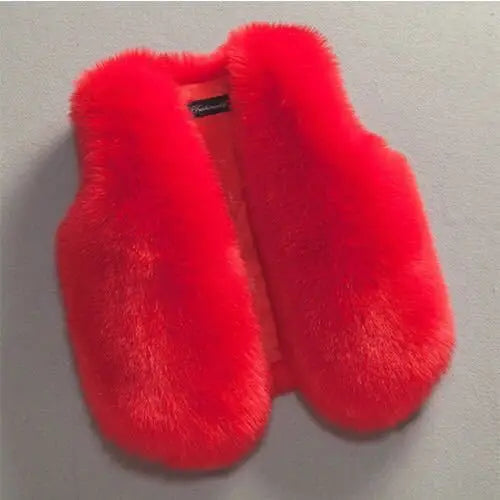 OLEKID Weste Faux-Fur - Größe 4-6Y, Baumwolle, Regular