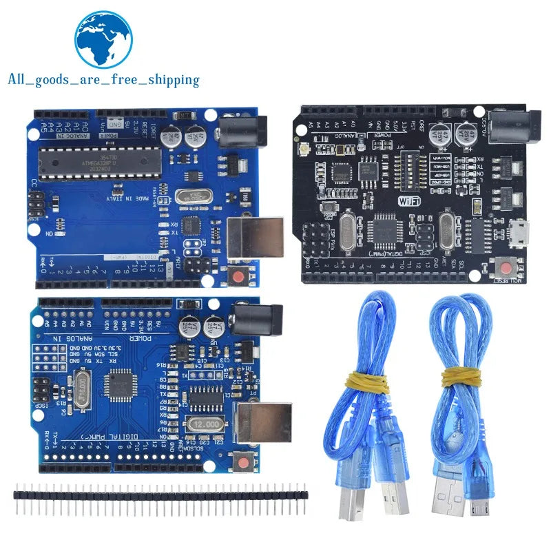 UNO R3 Entwicklung Board ATMEGA328P CH340 / ATEGA16U2 Kompatibel Für Arduino mit Kabel R3/R4 UNO Proto Shield Erweiterung Board