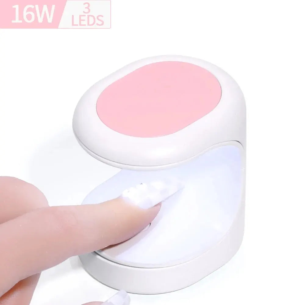 Nagel-Lampe 2025: Mini-16W UV-LED USB-Cable - Manicure Tool Collection