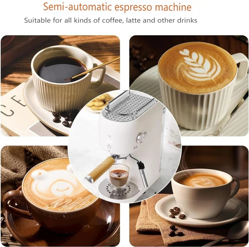Professional Espresso Coffee Maker Electric Italian Coffee Machine 15 Bar Automatic milk frother Cappuccino Latte Espresso maker
