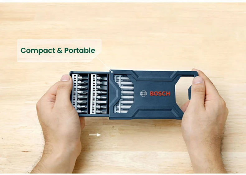 Bosch Twist Drill Combination Metal Drill Bit Woodworking Drill Bit Power Tools Screwdriver Head Mixed Set 7/15/25/33Pcs Accesso