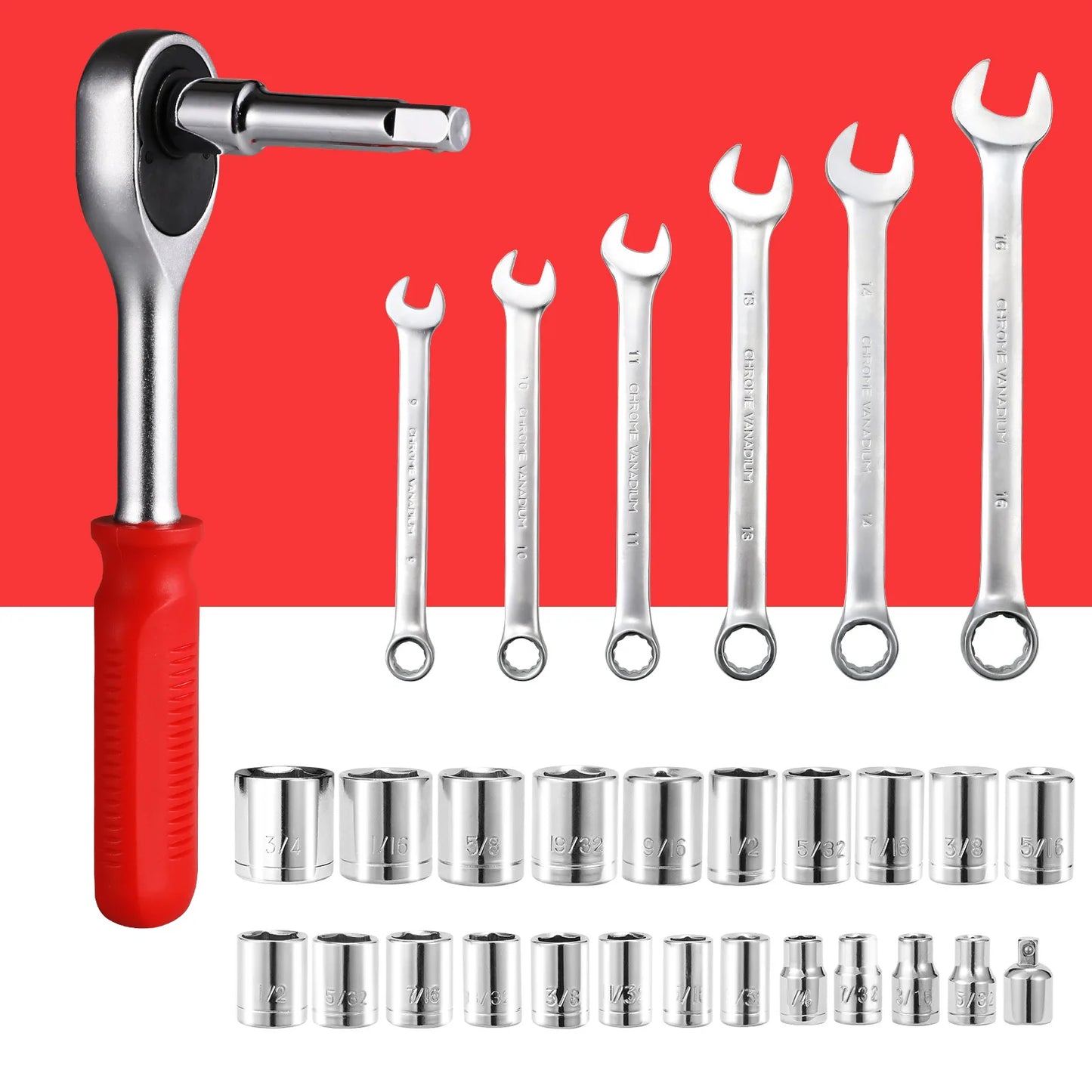 198-teilig Auto-Reparatur-Werkzeug-Set mit Koffer