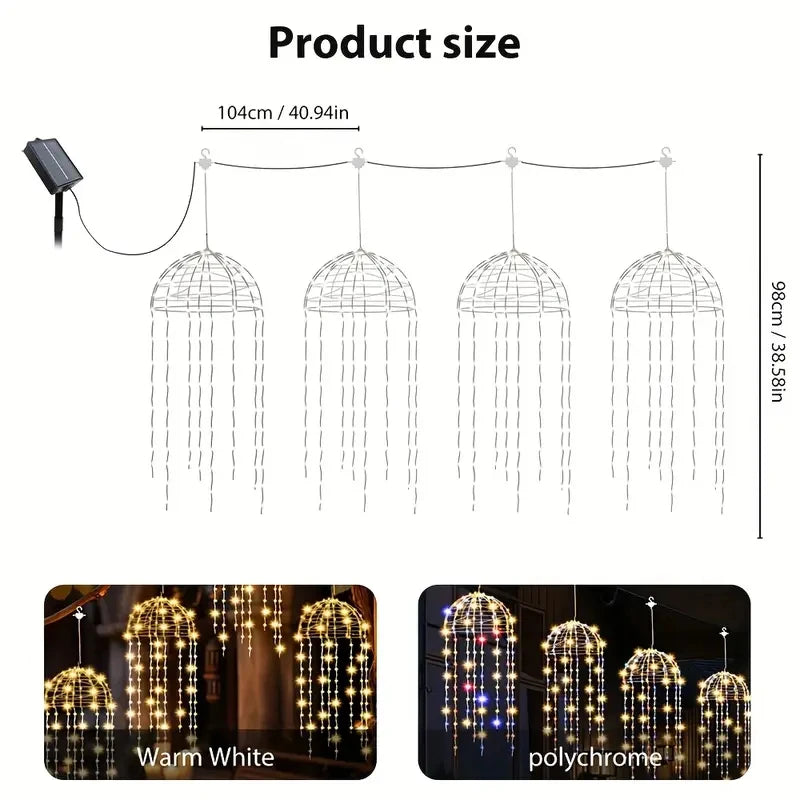 OSIDEN Jellyfish Solarleuchten - IP65 LED Außenlicht NiMH Akku, Solar