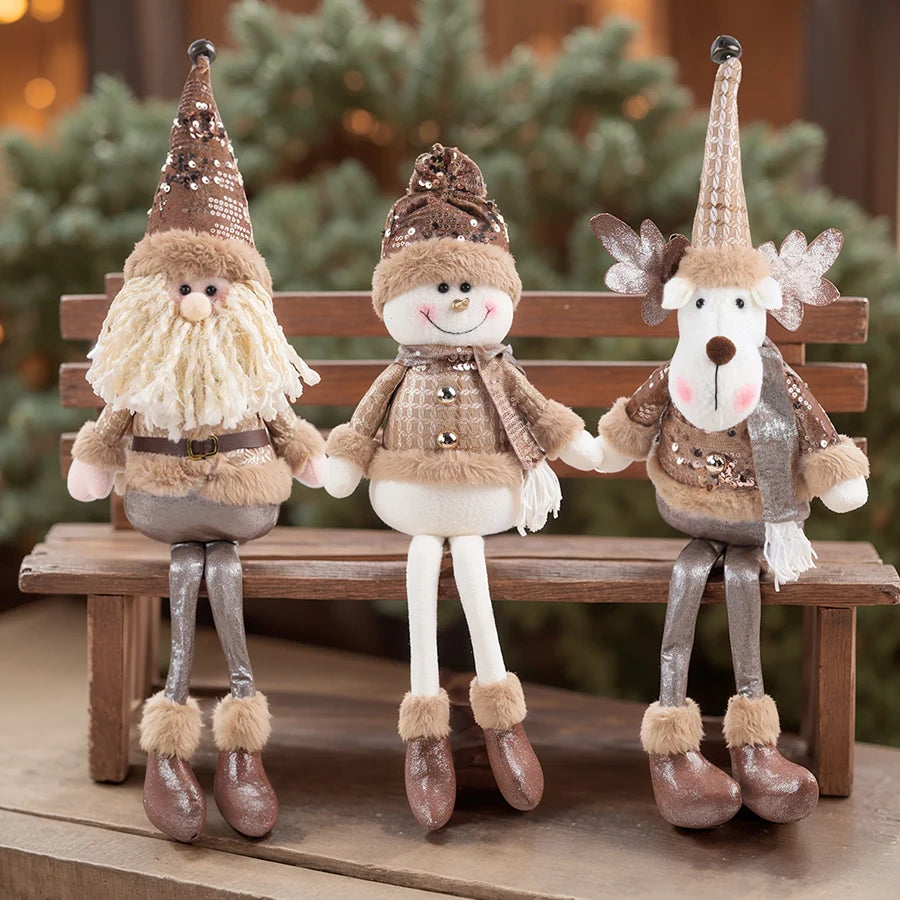 CN Santa Claus Puppe - Stoff-Weihnachtsdeko - Größe 25 cm, Handarbeit