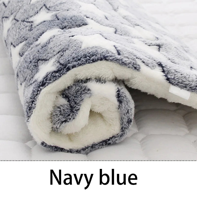 Haustier Schlafmatte 2025 - Hunde Bett Katzen Bett Weiche Haare - Verdickte Decke Pad Fleece Home Waschbar Warm Bär Muster Pet Supplies