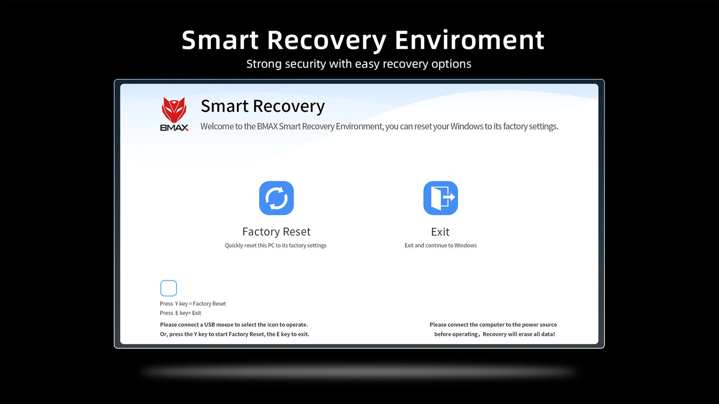 BMAX B6 Plus Mini-PC - 12GB RAM, 512GB NVMe SSD, HDMI 2x