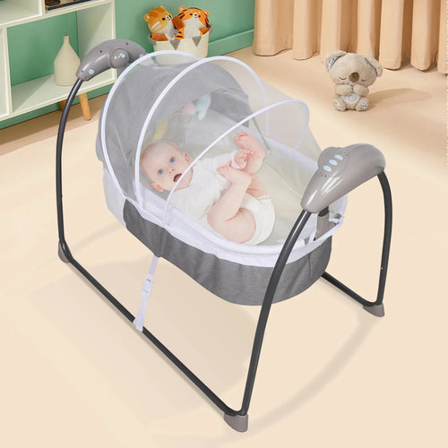 Tragbares Babybett Mit Moskitonetz Und Fernbedienung