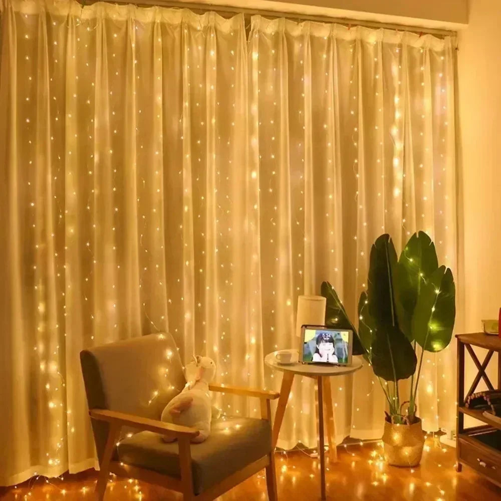 FairyLights CurtainLights Fernbedienung - Länge 3 4 6 m, USB, <60 lm