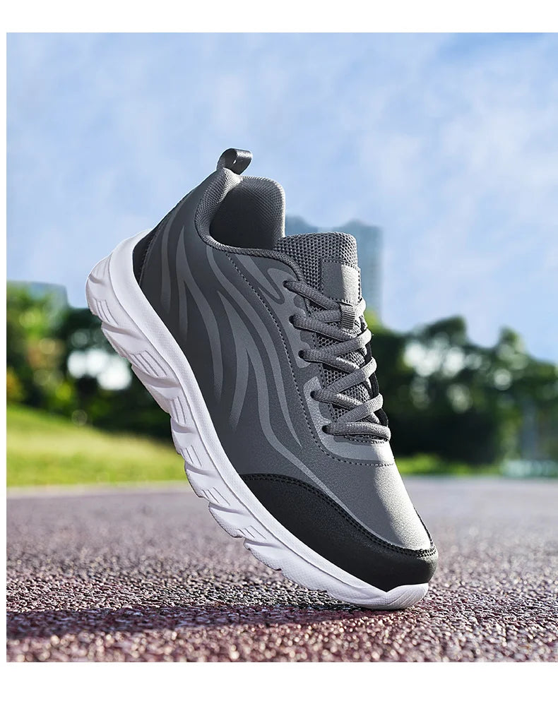Sneakers Men Summer Trendy Light Weight Fashion Sport Footwear Boys Winter Running Mens Casual Shoes Walking Shoes All Black