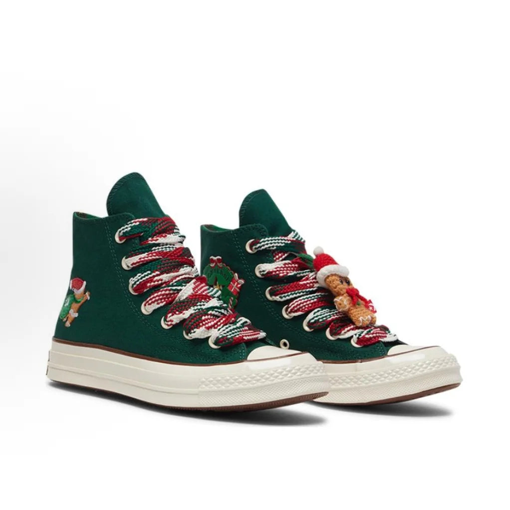 Converse A12450 Teniși Înalți din Pânză Rezistenți la Uzură - Mărime Unisex Material Exterior Poliester Talpă Cauciuc