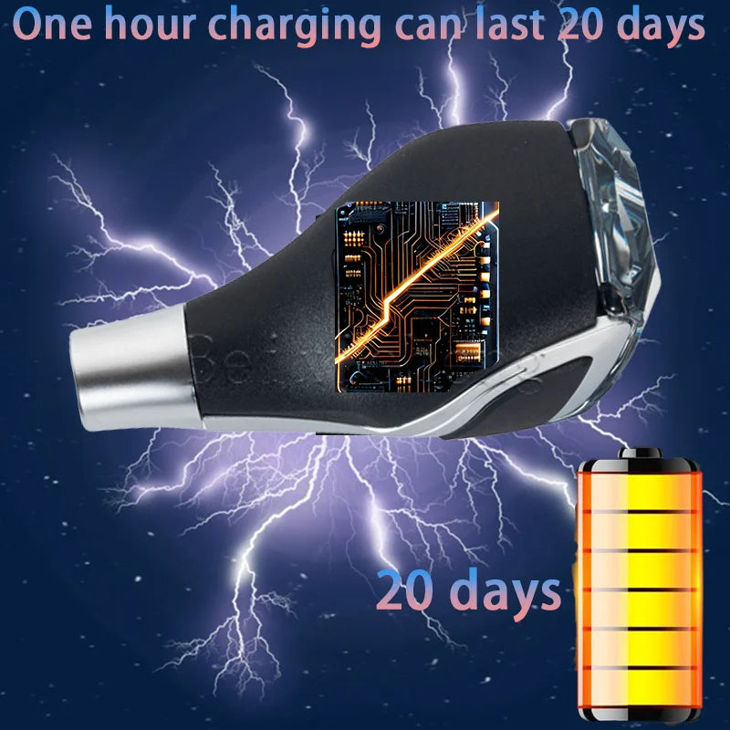 Universal Crystal lighting gear shift knob lever stick handball for cars lover