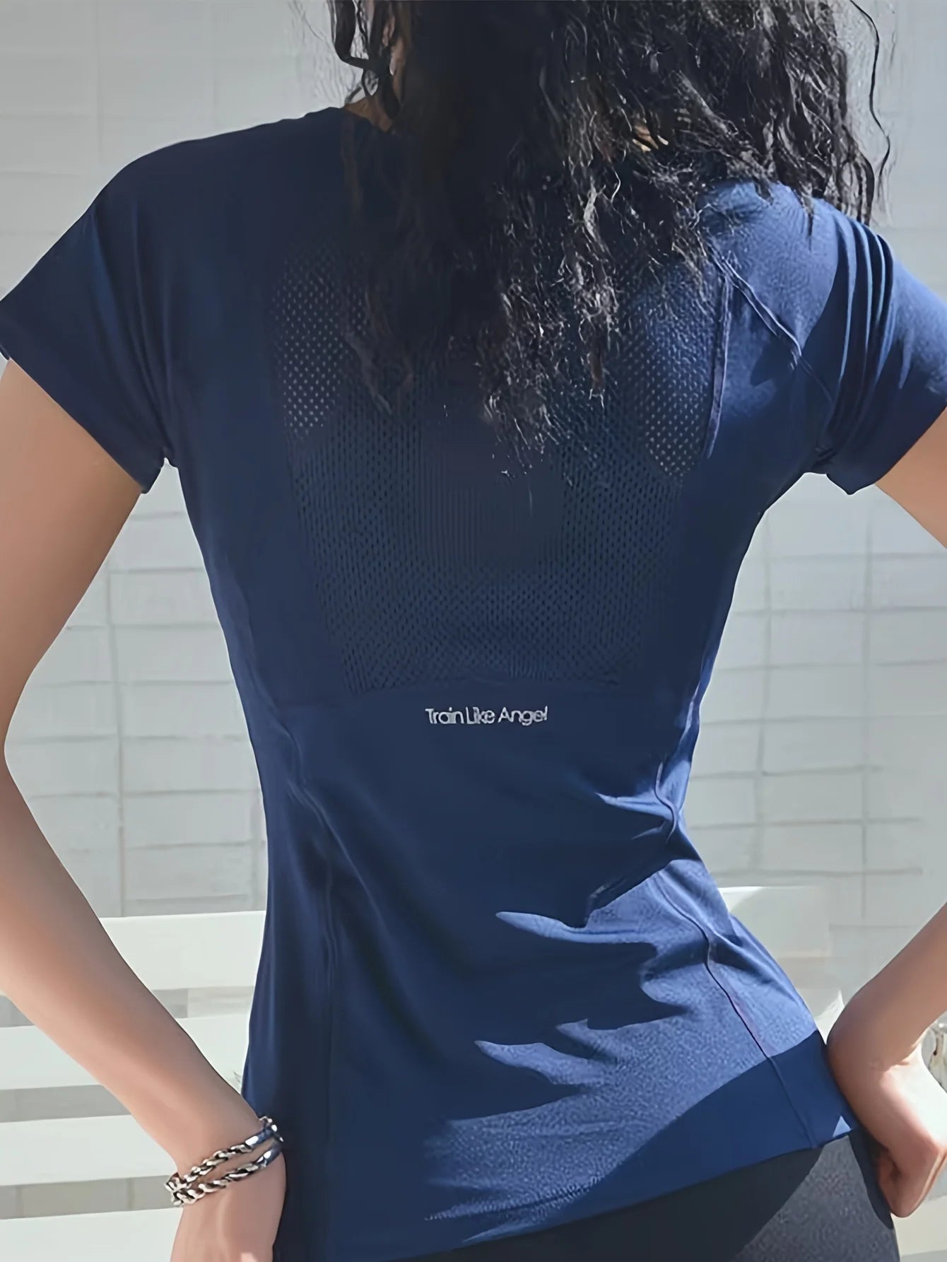 Sport T-Shirt Frauen Sommer Atmungsaktiv Sexy Beauty Back Fitness Wear Schnell Trocken Laufen Training Kurze Ärmel Yoga Top