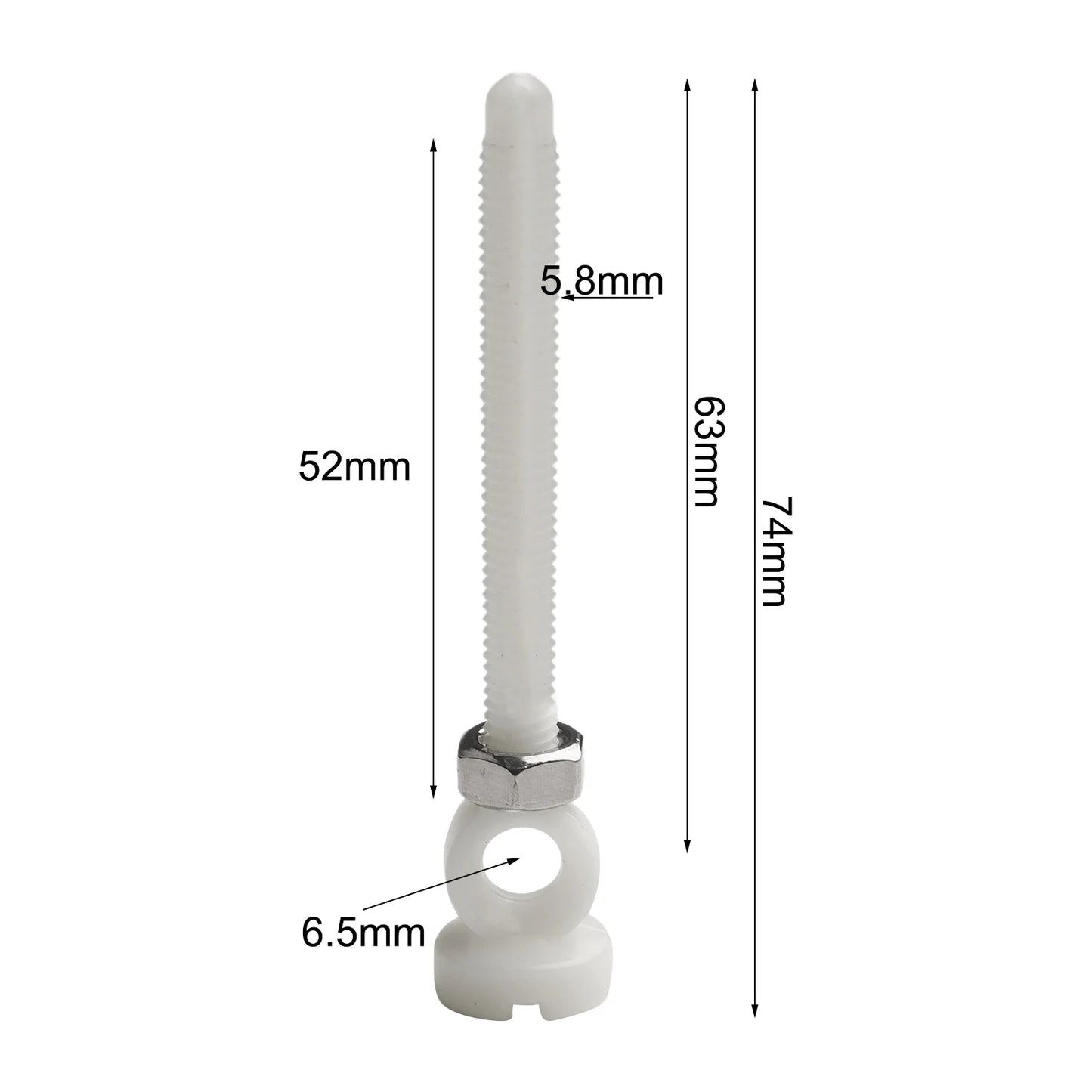 ANENG 62/74mm Ablaufschraube - Kunststoff Waschbecken