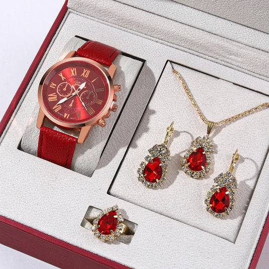 Damen-Uhren-Set 2025: Luxury-Rhinestone Fashion-Elegant - Quartz Watch Collection