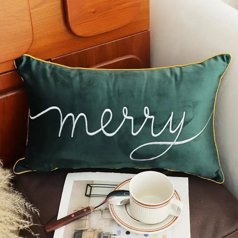 30x50cm Christmas Pillowcase Home Textile Throw Pillow Cover Cushion Case Pillowslip Xmas Home Decor Soft Rectangle Pillow Cover
