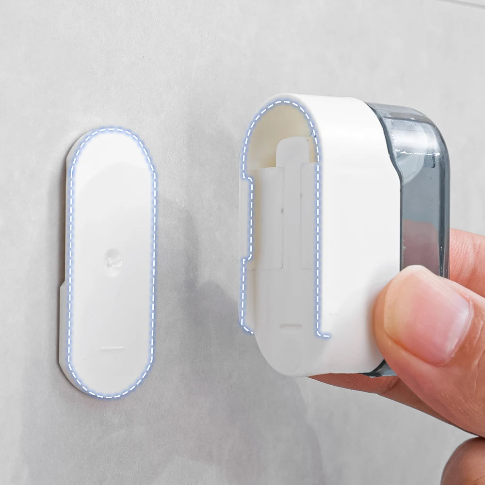 NONEM Zahnbürstenhalter Mit Abdeckung - Kapazität 1-5 Stück Größe 23,5x30,5 mm