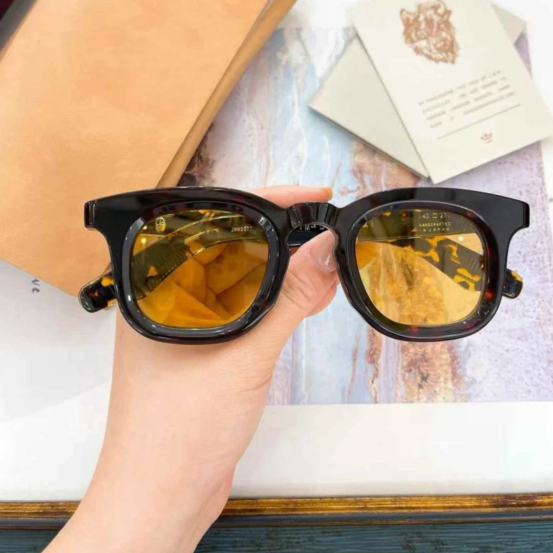 Jacques Marie Mage DEVAUX Inspired sunglasses thick acetate retro square