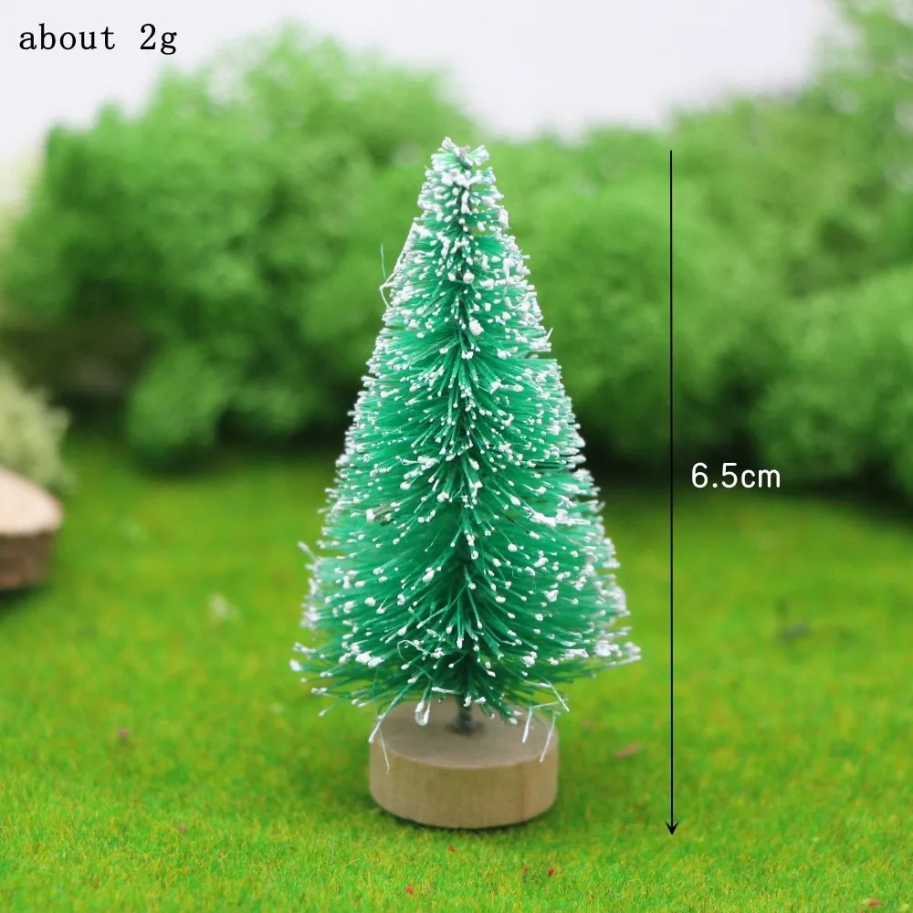 12Pcs Miniatur Weihnachtsbaum Resin Dekor - Größe Klein Stück 12