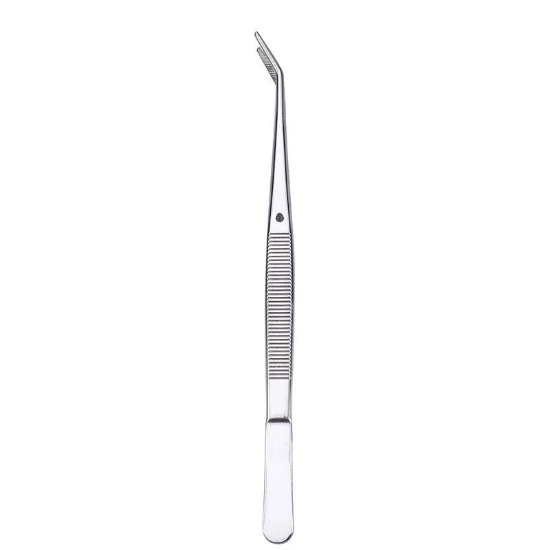 Ourriner Stainless Steel Nail Art Nippers Tweezers Rhinestones Crystal Sequins Glitter Picking Up Cotton Cleaner Tools Manicure