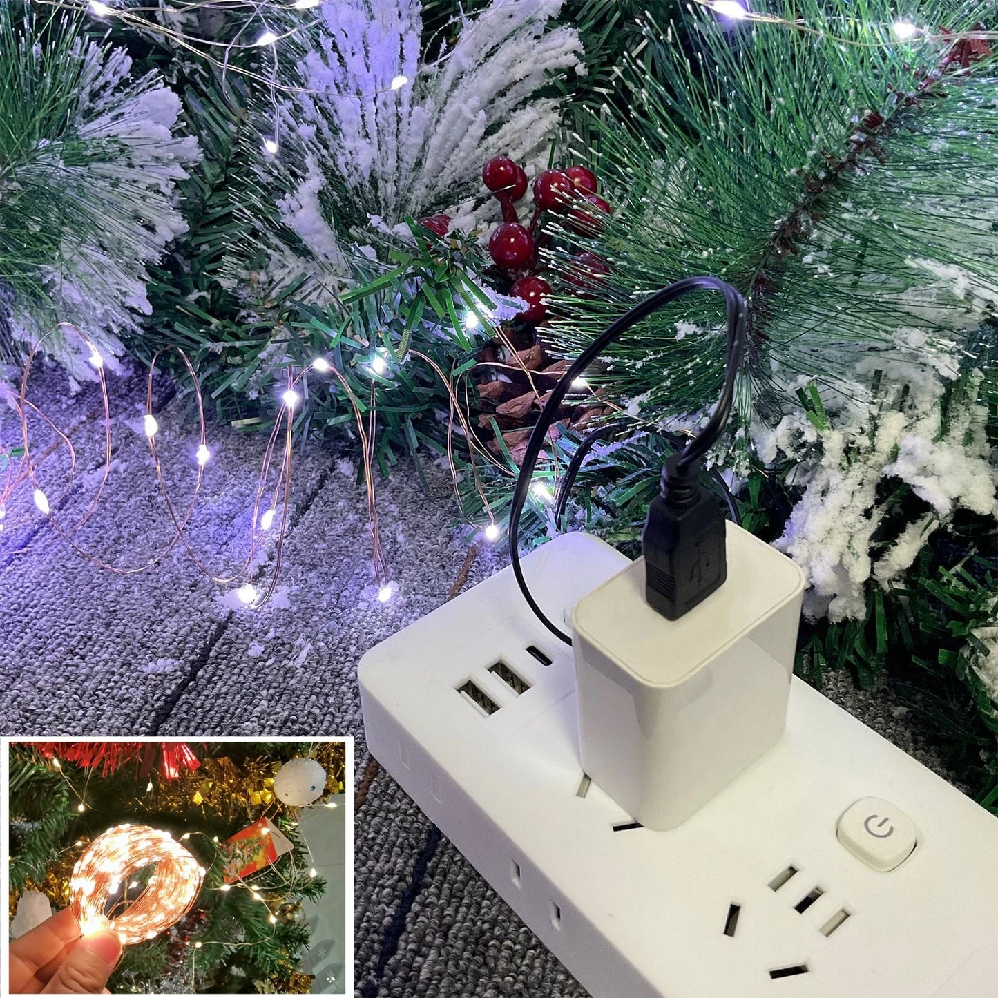 RGBCW String Light Wasserdichte Lichterkette - 249-2000 Lumen 4,5 V