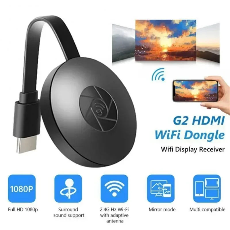 VIKEFON 1080P Miracast Dongle - HDMI USB C WLAN Portable