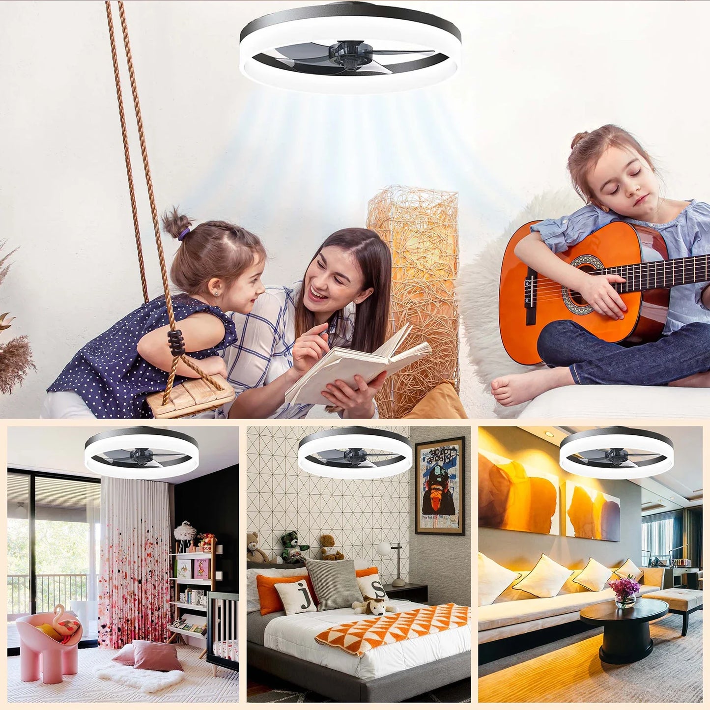 Deckenventilator 2025: Modern Smart Fan With Lights Winter Summer Reversible Dual Modes Collection