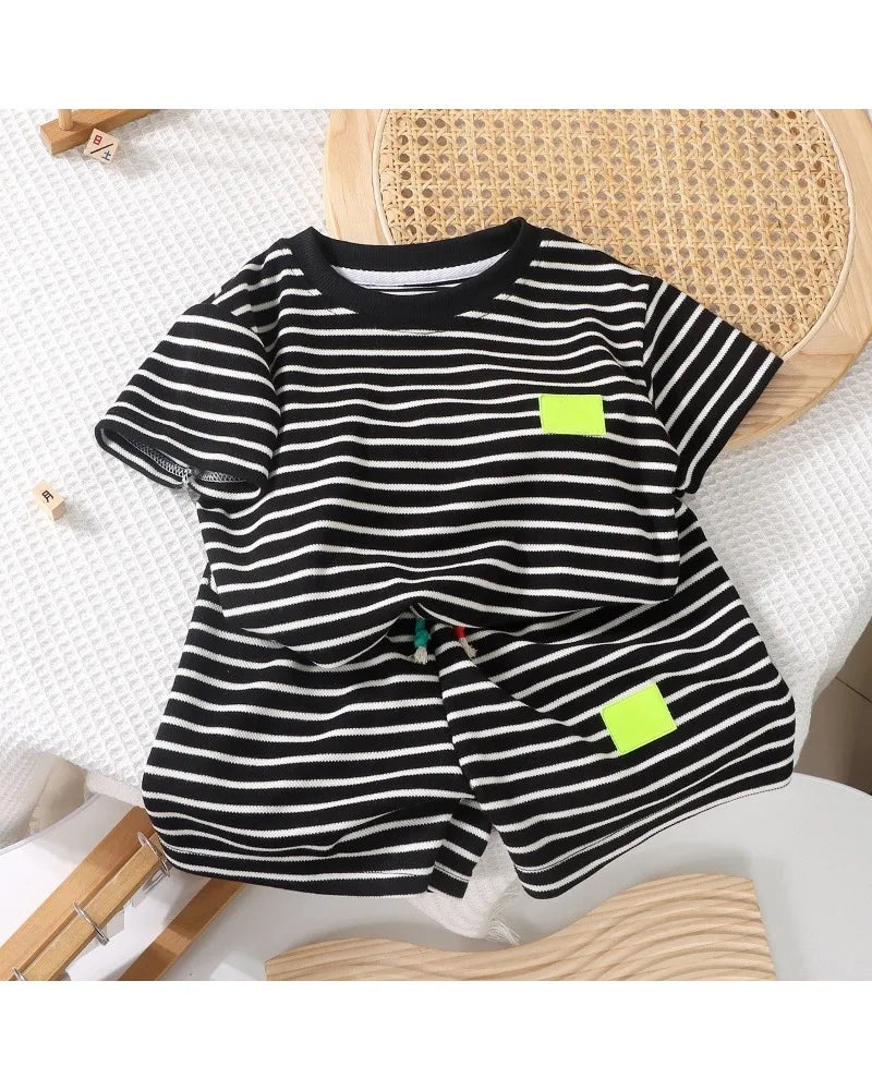 Sonkpuel Kinder Kurzarm Sommer Set - Polyester Größe S M