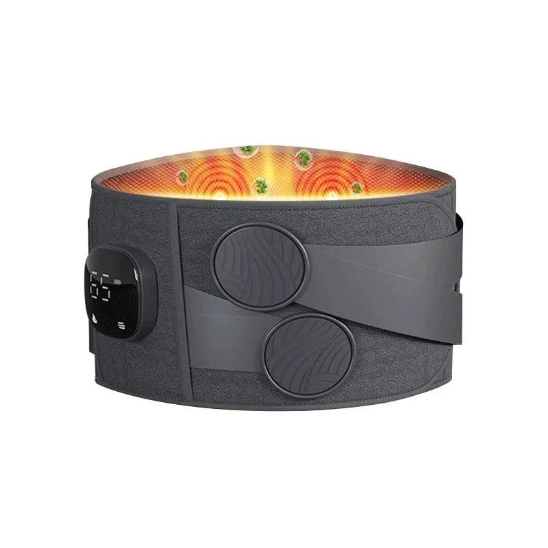Electric Heating Waist Massager Support Belt Vibration Hot Compress Vibration Lumbar Brace Belt Back Relax 3 Gears Adjustment