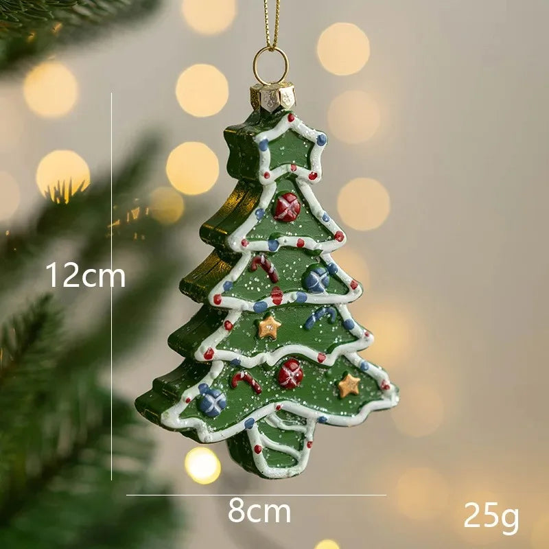 Weihnachtsbaum Anhänger Dekoration 3D Stereo Schneemann Weihnachtsbaum Dekoration Kleiner Anhänger Kranz Weihnachtsdekoration Anhänger