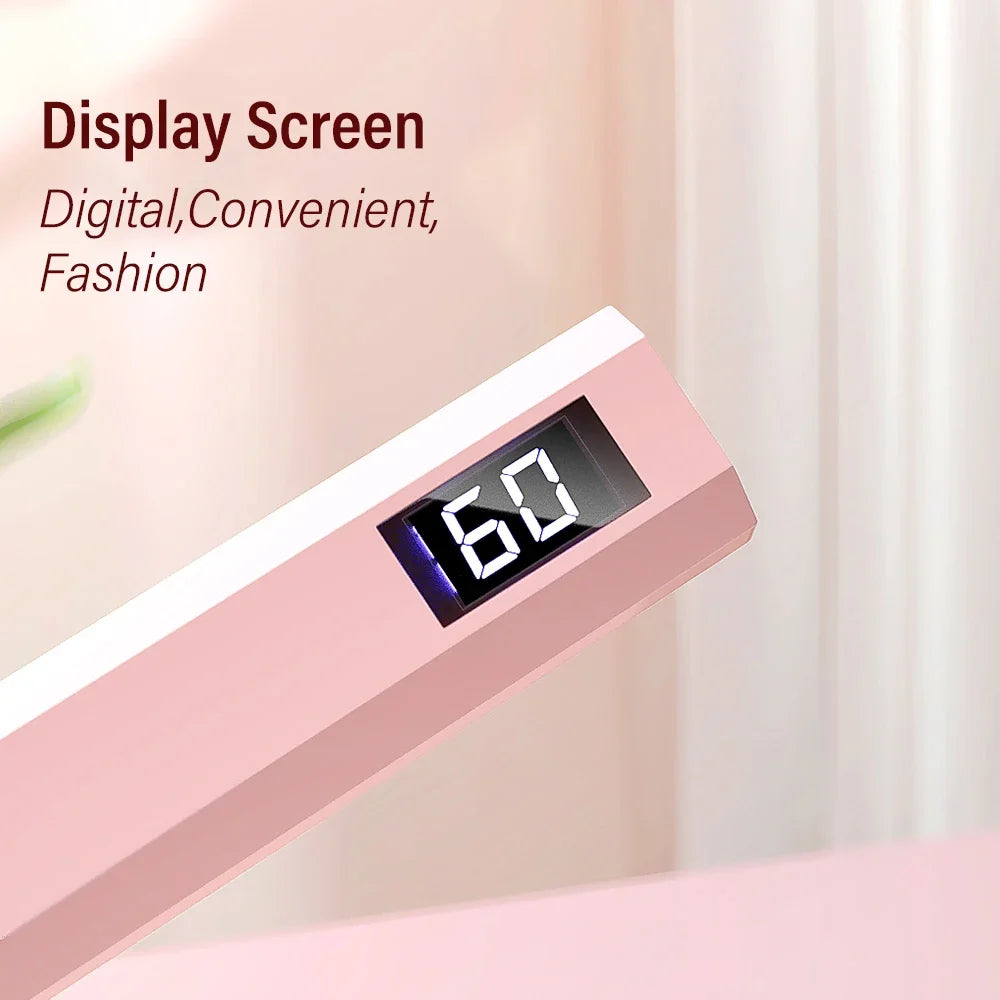 Handheld Mini UV LED Nail Lamp for Gel Polish Curing USB Rechargeable Quick Dry Portable Manicure Machine Nail Art Tool