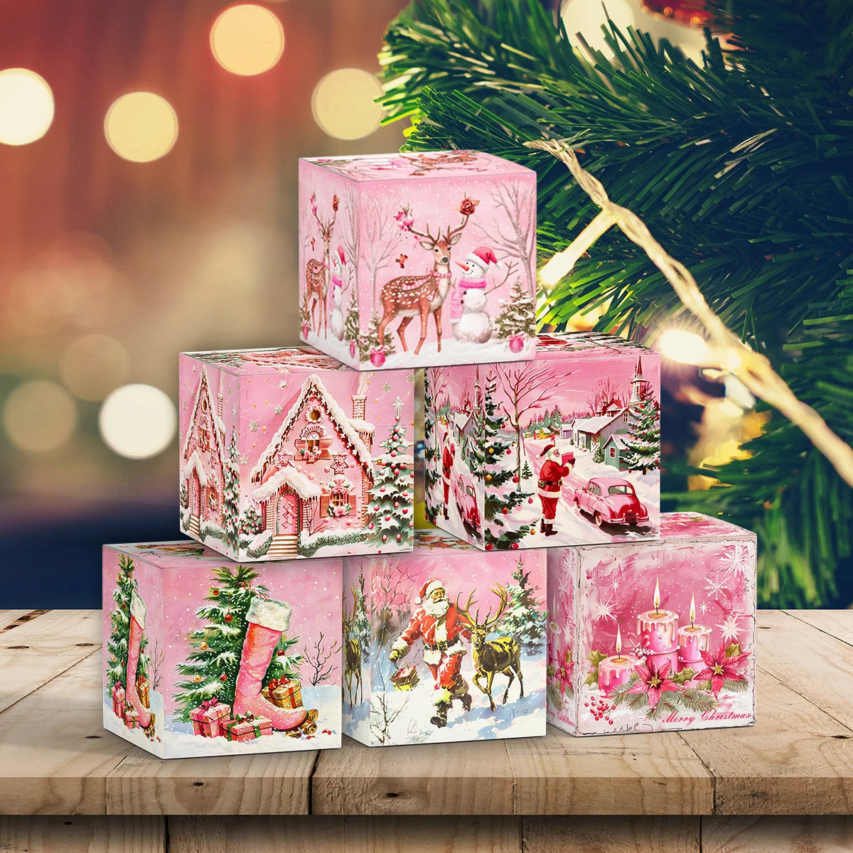 WEIGAOCN Neu Geschenkbox Cartoons - Inhalt 6/12 Stk, Material Papierkarton